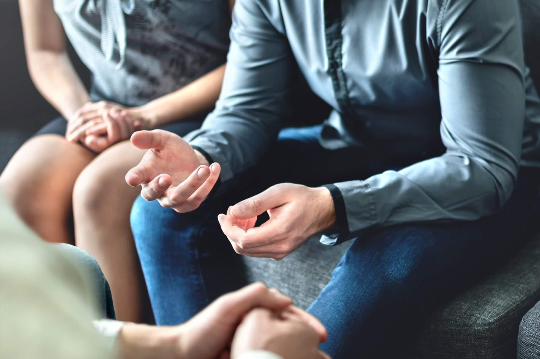 Couple having counselling