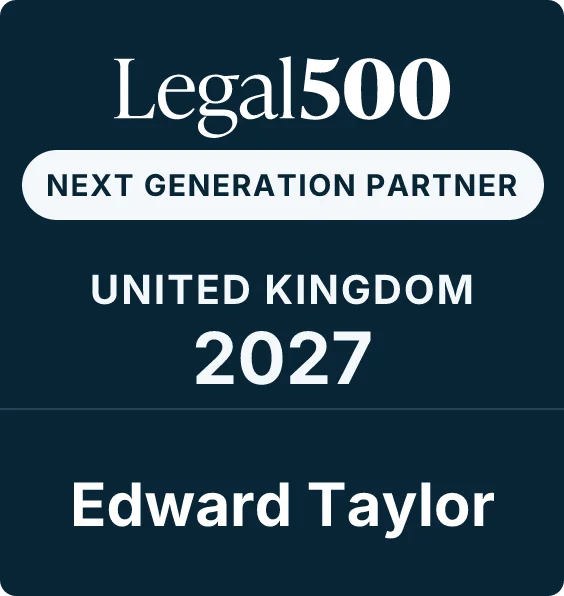 Legal 500 2027 – Edward Taylor