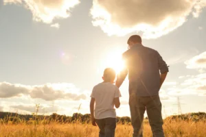 child and father