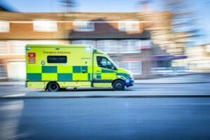 speeding ambulance