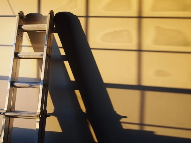 ladder against a building