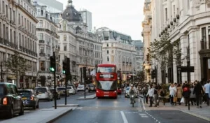 pedestrians on regent street